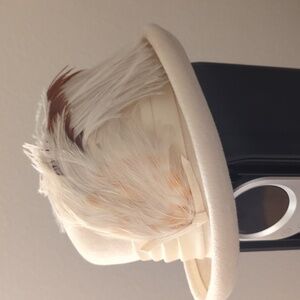 Mr Charles White feather top hat